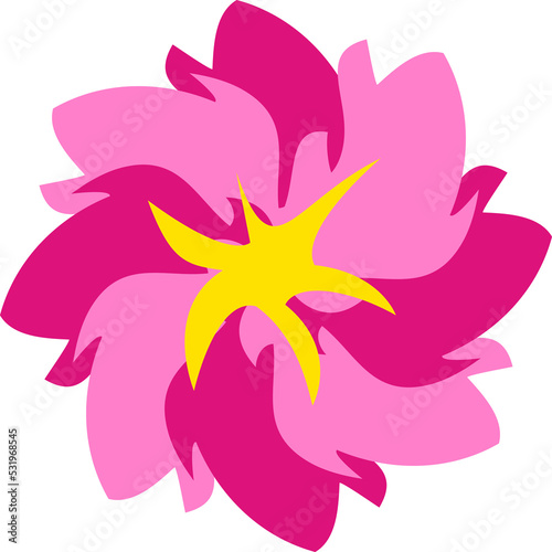 abstract pink flower