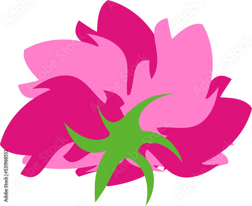 abstract pink flower