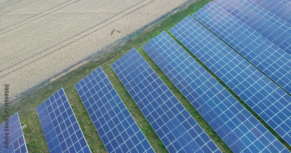 modern solar panels in the rural landscape (aerial) modern solar panels in the rural landscape (aerial)