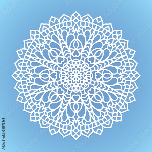 laser cut Mandala pattern. weeding mandala ornament,