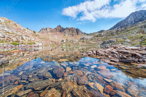 Terre Rouge Lake in the Mercantour National Park in France