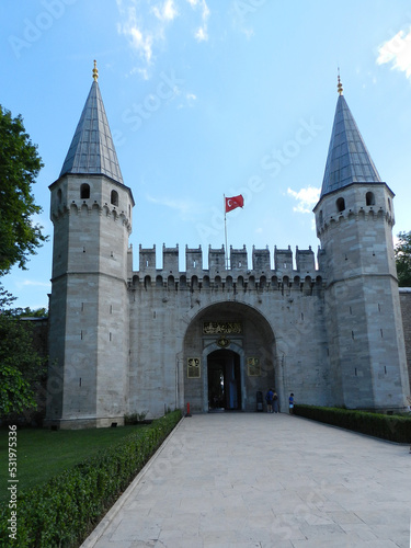 Istanbul (Turkey). Gate of the Reception of Topkapi Palace in the city of Istanbul.