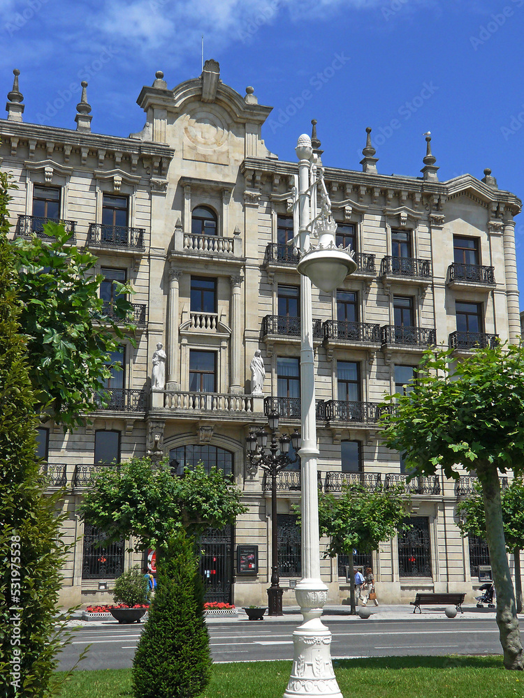 Santander (Spain). Buildings in the historic center of the city of Santander