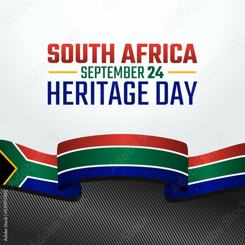 vector graphic of south africa heritage day good for south africa heritage day celebration. flat design. flyer design.flat illustration.