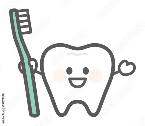 simple illustration for dentist and teeth