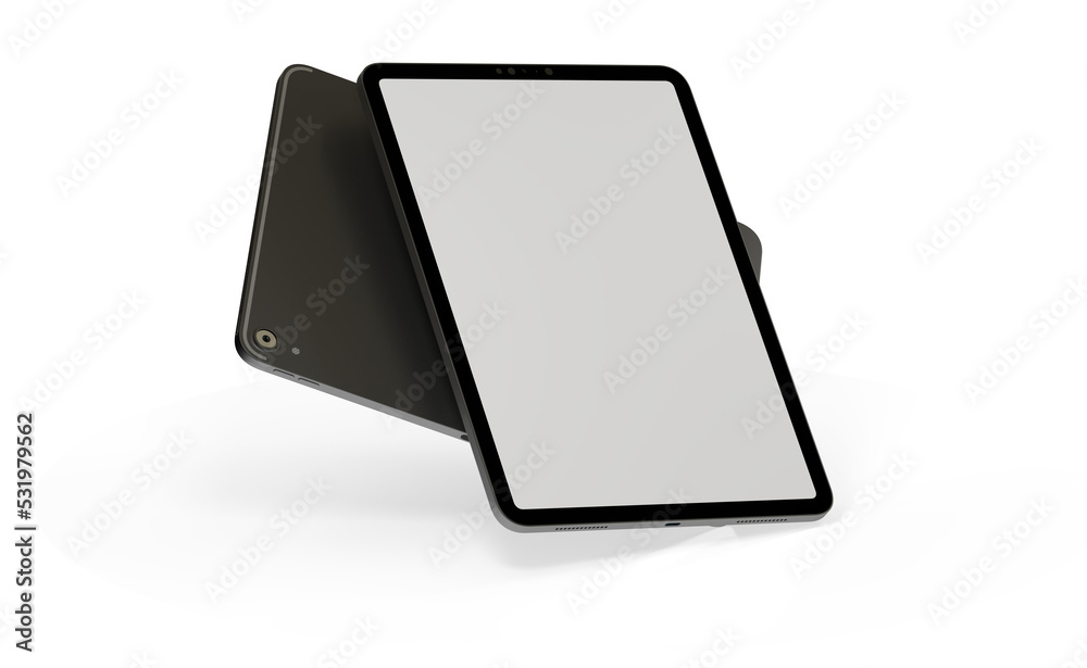 tablet pc - Modern black tablet computer isolated on white background. tablet pc - Modern black tablet computer isolated on white background.