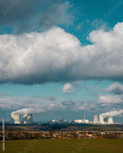 Nuclear power station Dukovany, Vysocina region, Czech republic