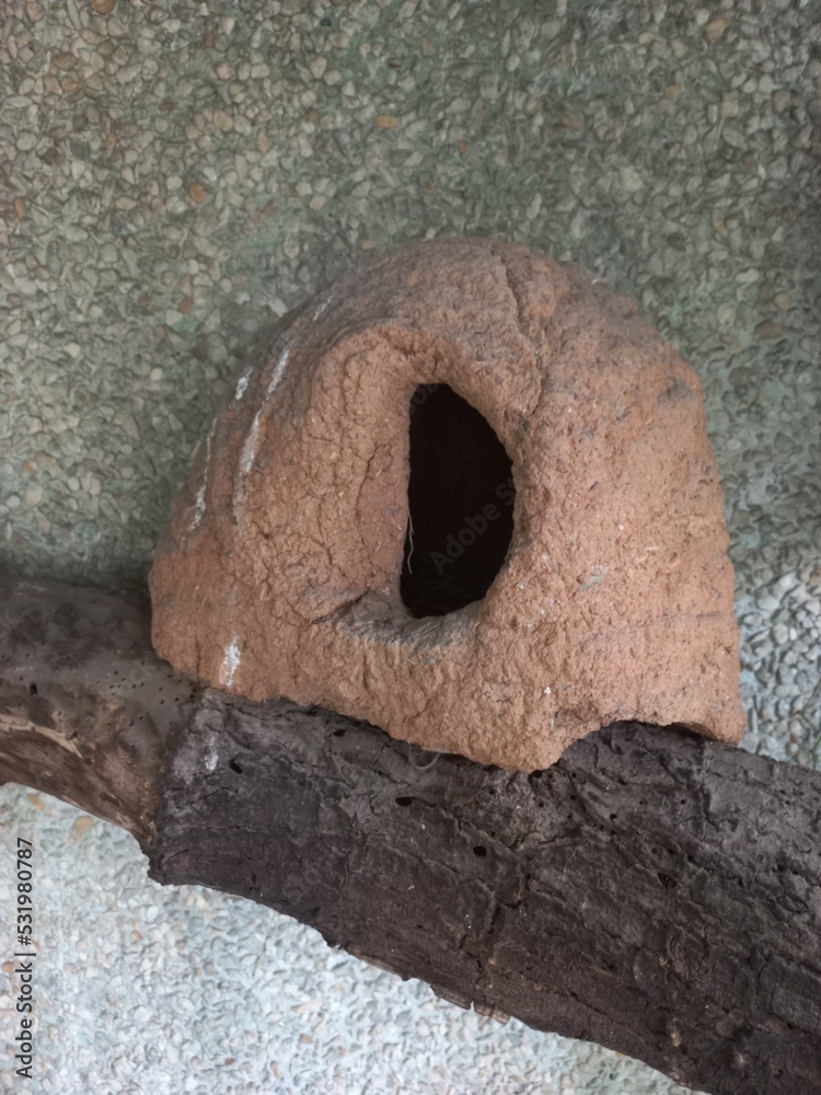 stone wall with hole