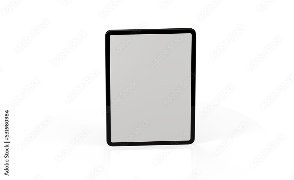 Photo Black tablet computer with blank 3d Photo Black tablet computer with blank 3d