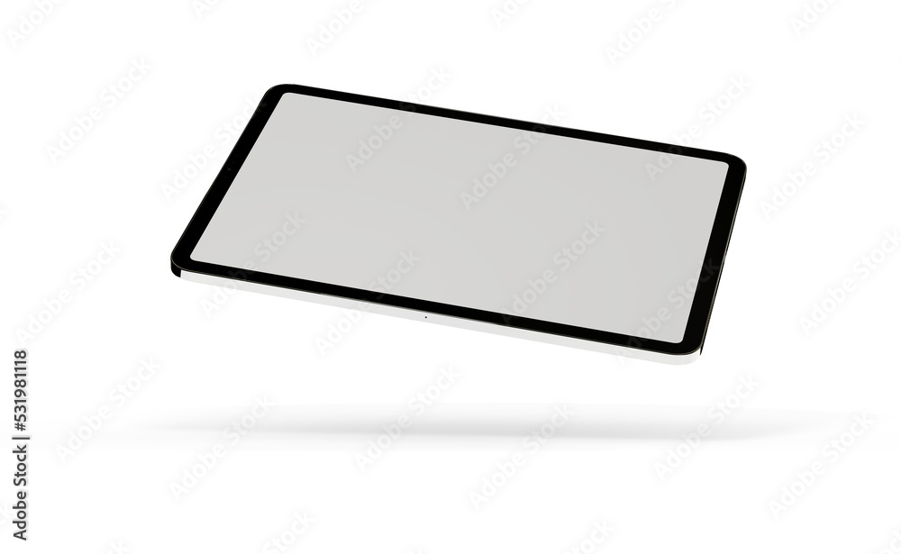 Photo Black tablet computer with blank 3d Photo Black tablet computer with blank 3d