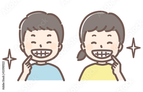 simple illustration for dentist and teeth