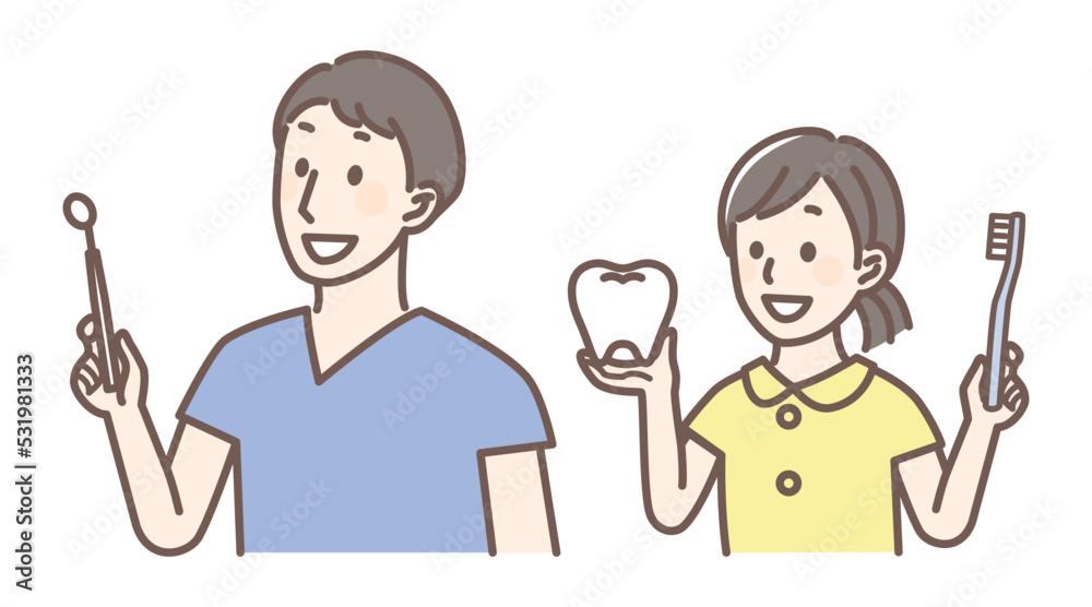 simple illustration for dentist and teeth simple illustration for dentist and teeth