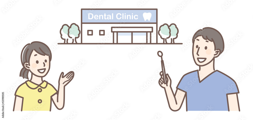 simple illustration for dentist and teeth simple illustration for dentist and teeth