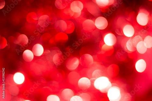 Red Bokeh Background - Lights At Night - Christmas 