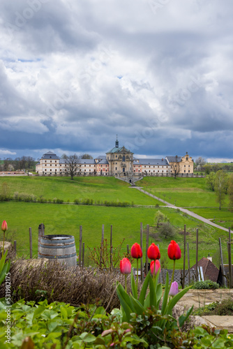 Kuks hospice with baroque decoration, Eastern Bohemia, Czech Republic photo