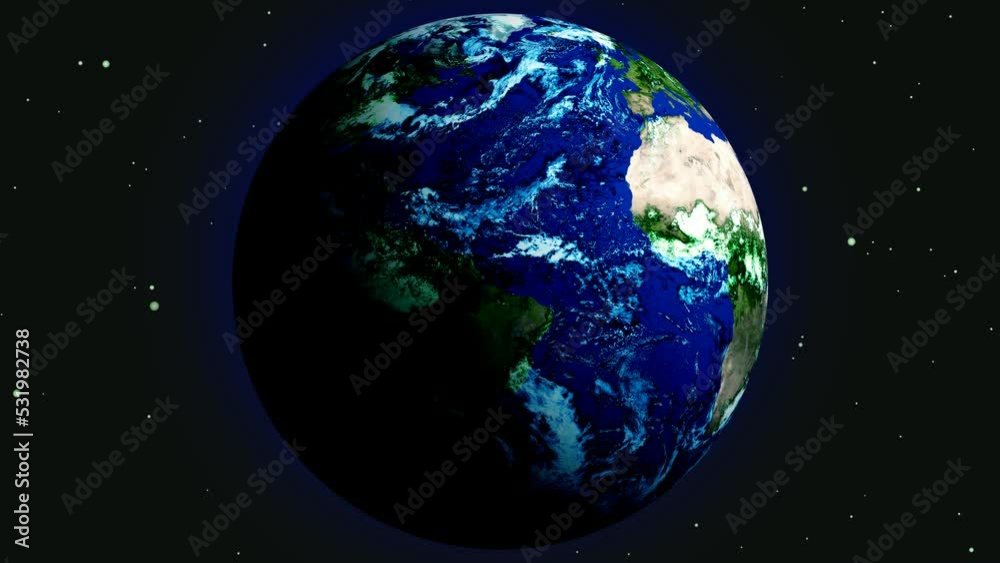 realistic earth rotation and animation realistic earth rotation and animation