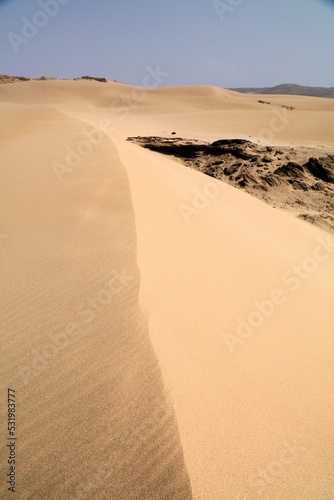 Taboga Dunes desert  Morocco. Sand dunes.
