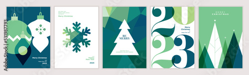 Merry Christmas and Happy New Year 2023. Vector illustration concepts for background, greeting card, party invitation card, website banner, social media banner, marketing material.