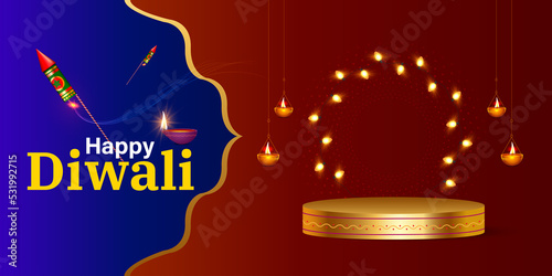 Diwali sale special offer concept with diwali festive elements