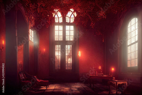 Mysterious mansion interior