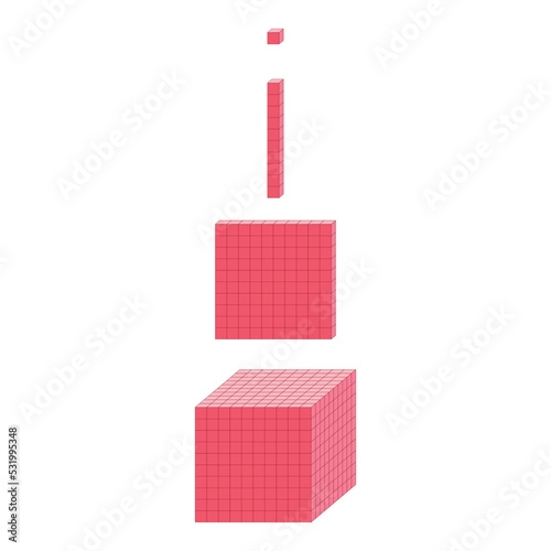 Place value base 10. Base ten blocks for kids preschool