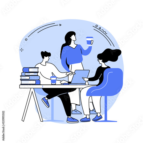 Coffee break isolated cartoon vector illustrations.