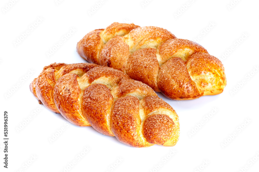 Freshly baked Bread isolated on white background.Healthy bread recipe.Insulated items, baking, side vew Freshly baked Bread isolated on white background.Healthy bread recipe.Insulated items, baking, side vew