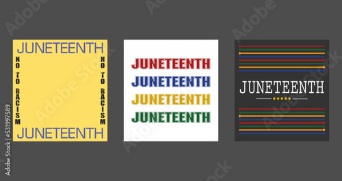 set of cards for juneteenth