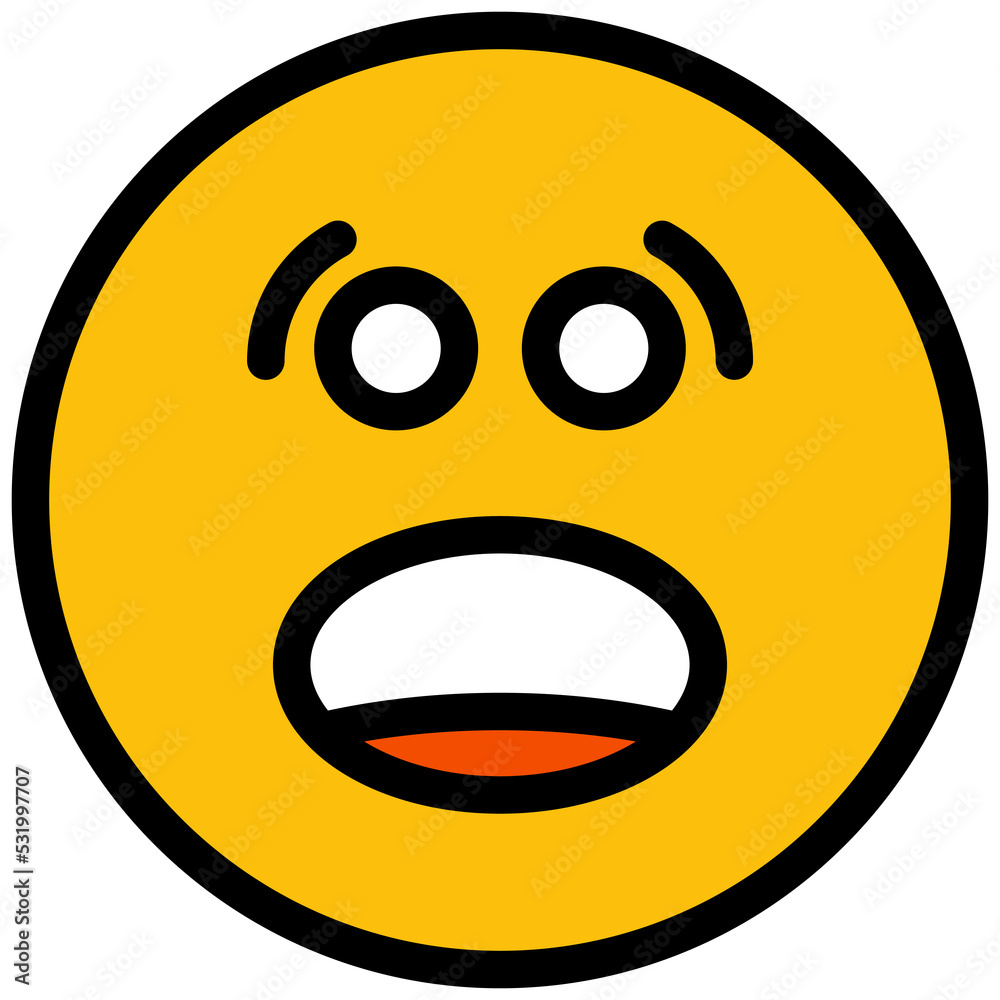 worried and nervous face emoji illustration worried and nervous face emoji illustration