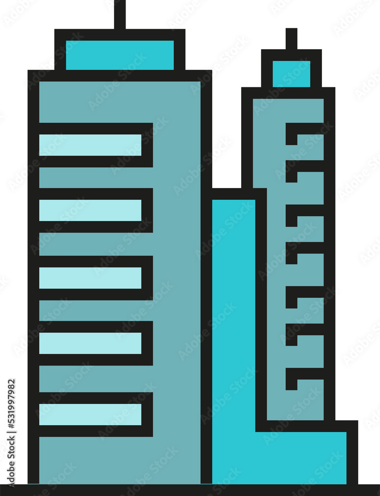 condo and apartment building icon illustration condo and apartment building icon illustration