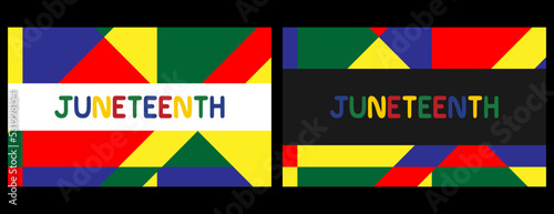 set of colorful banners