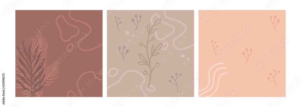 Vector abstract backgrounds with floral and organic elements. Texture design suitable for social media posts, mobile apps, banners design. Vector abstract backgrounds with floral and organic elements. Texture design suitable for social media posts, mobile apps, banners design.