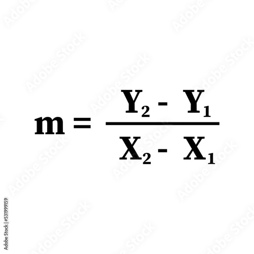 the slope of a line equation formula