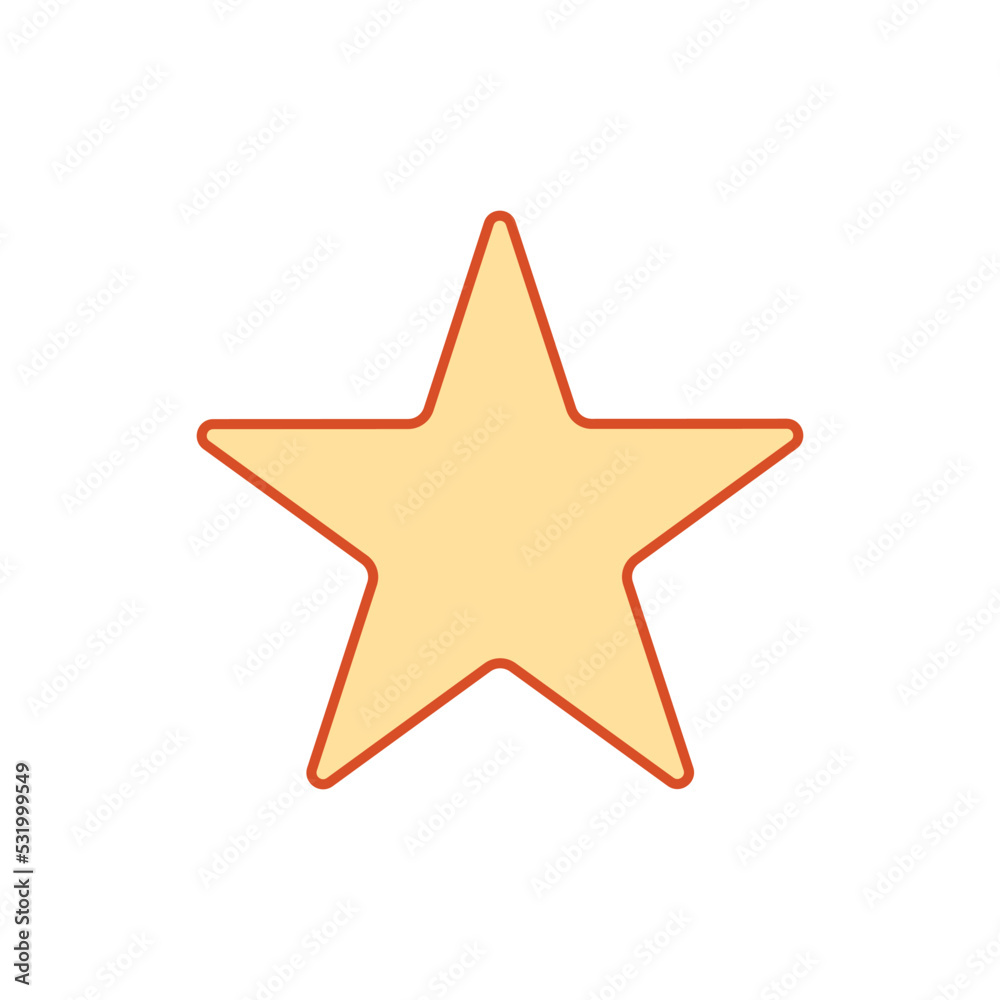 star icon vector on white background. Simple flat symbol star icon vector on white background. Simple flat symbol
