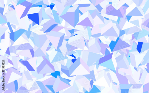 Light BLUE vector background with polygonal style.