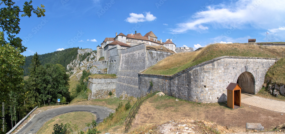 Château de Joux - a castle near Pontarlier, Doubs department, Jura mountains, France