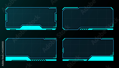 Frame set technology future interface hud .
