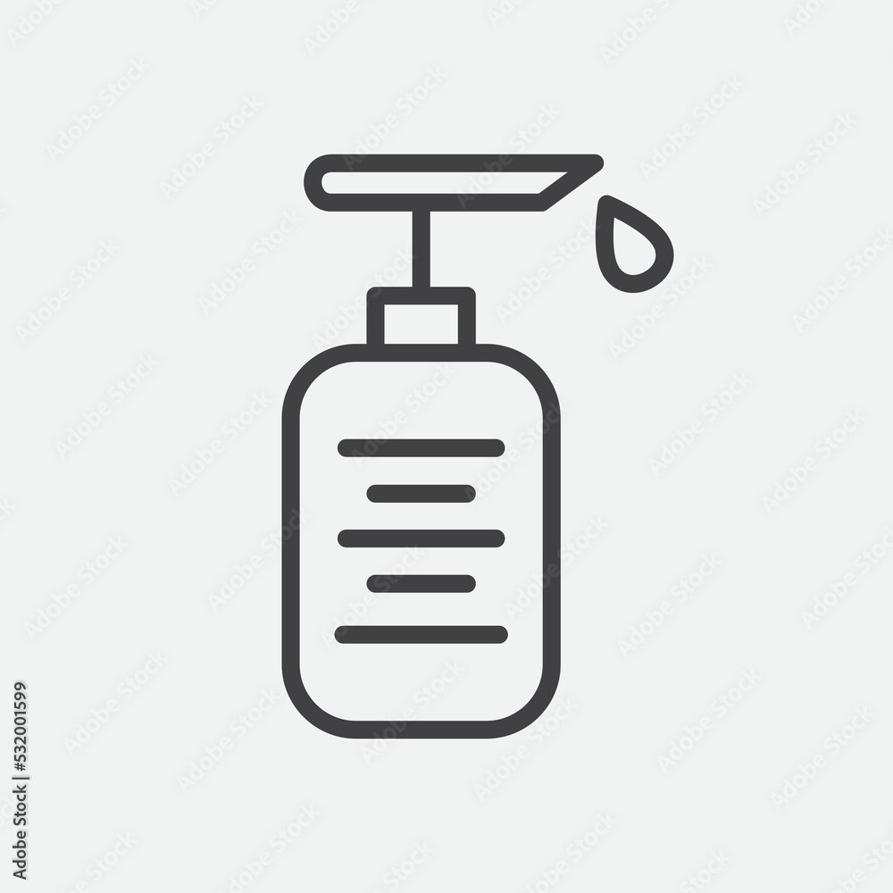 Obraz premium Hand Sanitizer Icon Vector Illustration