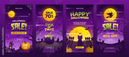 Halloween Promotion Social Media Stories Template