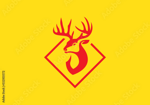 this is a business deer logo design