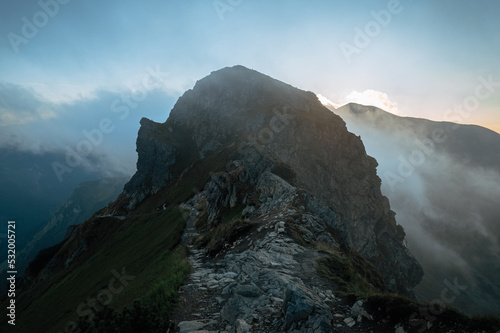 Fototapeta Naklejka Na Ścianę i Meble -  Landscape with mountains (Tatras) from a height
