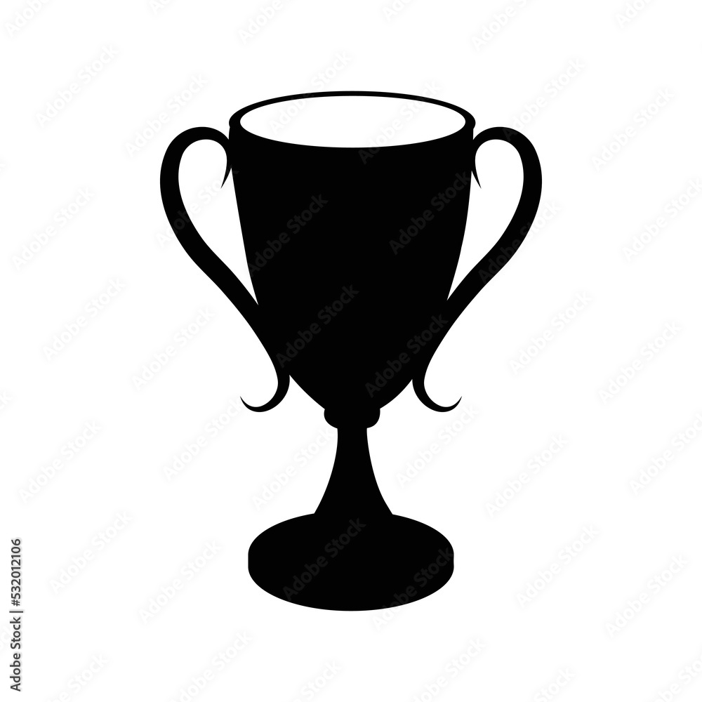 Competition winner prize cup icon | Black Vector illustration | Competition winner prize cup icon | Black Vector illustration |