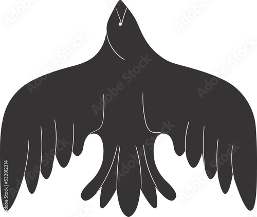 silhouette folklore modern bird