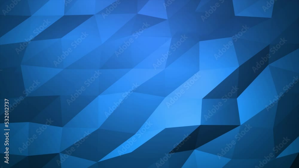 Animated Royal blue color low poly background Animated Royal blue color low poly background