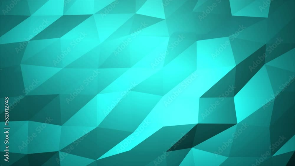 Animated light blue color low poly background Animated light blue color low poly background