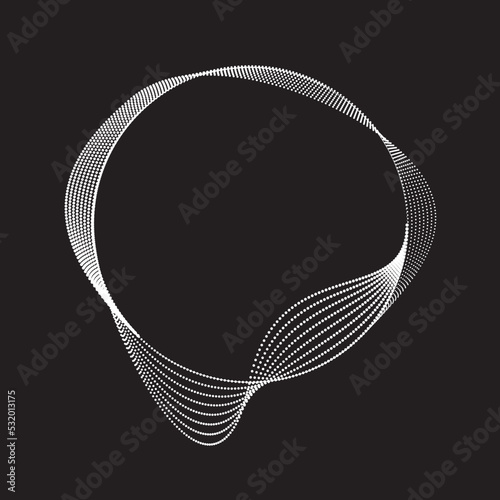 Abstract oval Lines Background with geometric circles . Vector rotating ellipse Line Design . Poster template . Concentric circles logo .Minimal art 