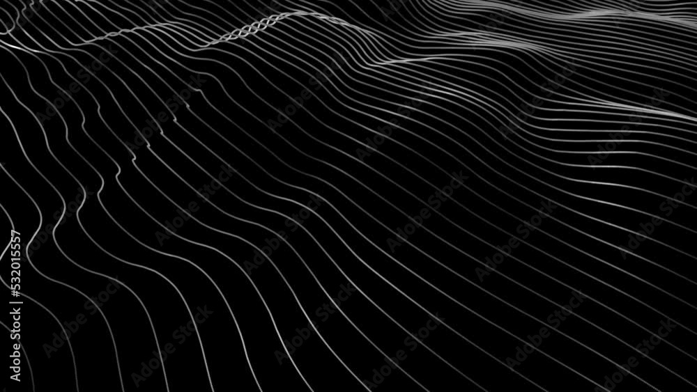 Metaverse Mix Abstract Seamless wave abstract lines stream 4K background loop 