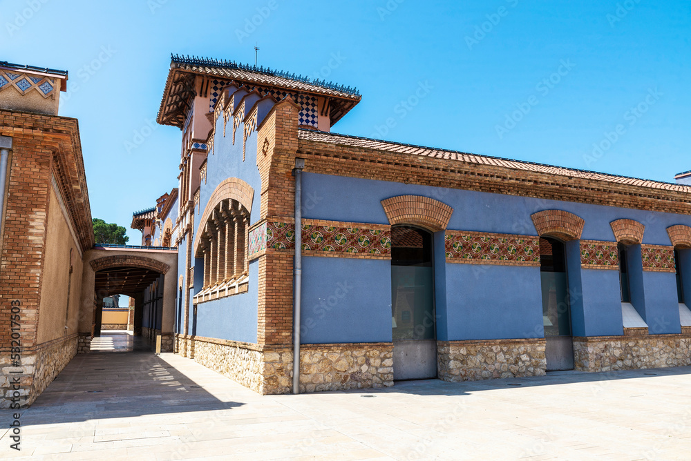 Slaughterhouse of Tortosa, catalan modernism building in Tortosa, Catalonia, Spain