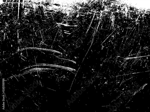 Print op canvas Grunge texture background vector, textured grungy white black vintage design ele