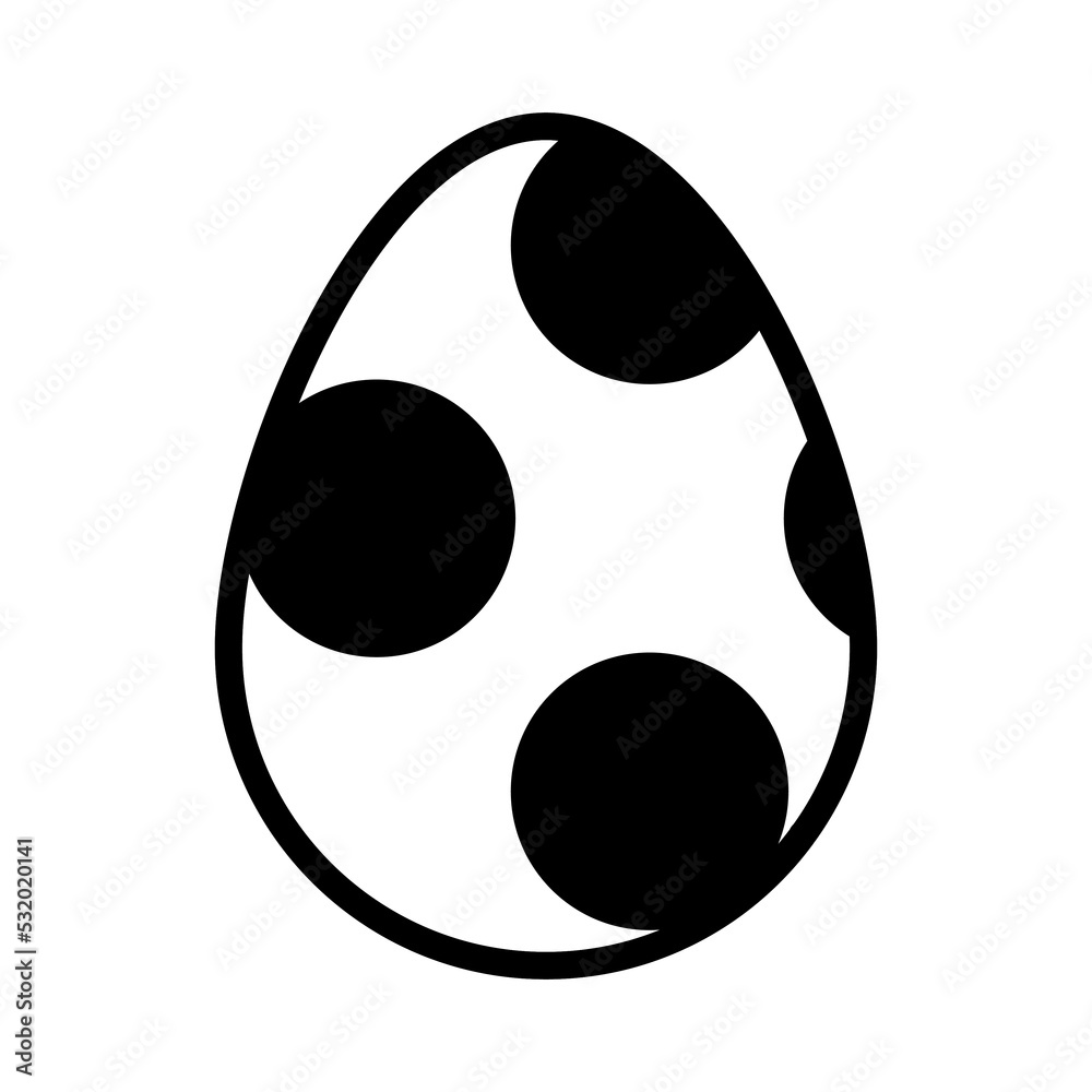 White and black Easter eggs. Vector illustration. White and black Easter eggs. Vector illustration.